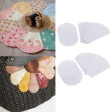 Maxbell 80 Pieces Flower Shape Paper Quilting Templates for Sewing Craft 56mm/71mm