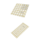 Maxbell 2pcs Plastic Square Rectangle Quilting Templates Patchwork Sewing Rulers