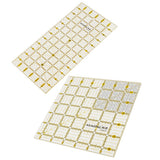 Maxbell 2pcs Plastic Square Rectangle Quilting Templates Patchwork Sewing Rulers