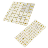 Maxbell 2pcs Plastic Square Rectangle Quilting Templates Patchwork Sewing Rulers