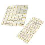Maxbell 2pcs Plastic Square Rectangle Quilting Templates Patchwork Sewing Rulers