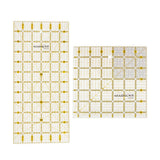 Maxbell 2pcs Plastic Square Rectangle Quilting Templates Patchwork Sewing Rulers