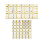 Maxbell 2pcs Plastic Square Rectangle Quilting Templates Patchwork Sewing Rulers