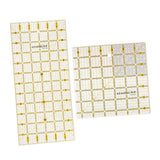 Maxbell 2pcs Plastic Square Rectangle Quilting Templates Patchwork Sewing Rulers