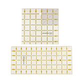 Maxbell 2pcs Plastic Square Rectangle Quilting Templates Patchwork Sewing Rulers