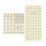 Maxbell 2pcs Plastic Square Rectangle Quilting Templates Patchwork Sewing Rulers