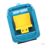 Maxbell 10x Battery USB Adapter for  14.4V 18V Batteries Charger Adapter Blue