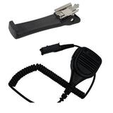 Maxbell Shoulder Remote Speaker Mic PTT for Motorola Radio XIR P6600 w/ Clip for XTS