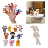 Maxbell Old MacDonald Farm Animals Finger Puppets 10pcs+Kids Baby Plush Toys Bunny