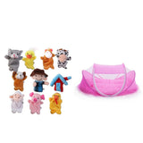 Maxbell Foldable Baby Mosquito Bed Tent+Old MacDonald Farm Animals Finger Puppets