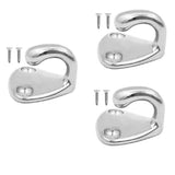 Maxbell 3pcs Marine Grade Stainless Steel Boat Hook Coat and Hat Hook Wall Mount