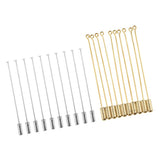 Maxbell 20 Piece Long Stick Needle Plug Lapel Hat Scarf Brooch Boutonniere Pins