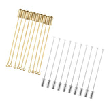 Maxbell 20 Piece Long Stick Needle Plug Lapel Hat Scarf Brooch Boutonniere Pins