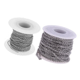 Maxbell 2 Roll Stainless Steel Cable Chain DIY Jewelry Necklace Bracelet Findings