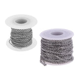 Maxbell 2 Roll Stainless Steel Cable Chain DIY Jewelry Necklace Bracelet Findings