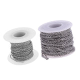 Maxbell 2 Roll Stainless Steel Cable Chain DIY Jewelry Necklace Bracelet Findings