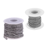 Maxbell 2 Roll Stainless Steel Cable Chain DIY Jewelry Necklace Bracelet Findings