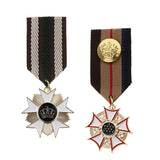 Maxbell 2 Pieces Fabric Medal Pendant Badge Men Women Cospaly Uniform Brooch Pin
