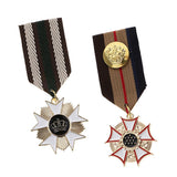 Maxbell 2 Pieces Fabric Medal Pendant Badge Men Women Cospaly Uniform Brooch Pin