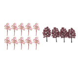 Maxbell Model Tree Train Pink Flowers Set Fuchsia Model Tree Scenery Landscape OO HO