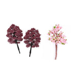 Maxbell Model Tree Train Pink Flowers Set Fuchsia Model Tree Scenery Landscape OO HO