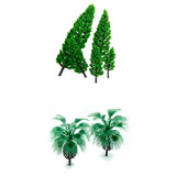 Maxbell 20 Pieces Model Trees Bottle Palm Trees Layout Train Scenery Landscape