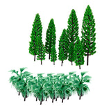 Maxbell 20 Pieces Model Trees Bottle Palm Trees Layout Train Scenery Landscape