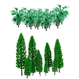 Maxbell 20 Pieces Model Trees Bottle Palm Trees Layout Train Scenery Landscape
