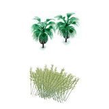 Maxbell 110Pcs Model Bottle Palm Trees Model Bamboo Trees Train Landscape Layout