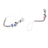 Maxbell 2 Pieces Baby Cartoon Chain Letter Chain Wooden Teething Pacifier Holder