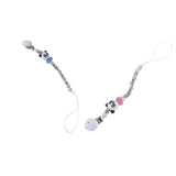 Maxbell 2 Pieces Baby Cartoon Chain Letter Chain Wooden Teething Pacifier Holder