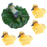 Maxbell Floating Duck Lotus Leaf Lying Frog Ornament Hunting Decoy Garden Pond Decor