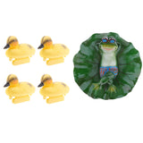 Maxbell Floating Duck Lotus Leaf Lying Frog Ornament Hunting Decoy Garden Pond Decor