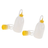 Maxbell 2 Pieces 1700ml Reusable Male Bed Pee Urinal Bottle Night Drainage Container