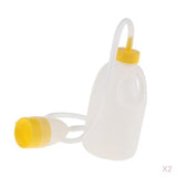 Maxbell 2 Pieces 1700ml Reusable Male Bed Pee Urinal Bottle Night Drainage Container