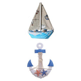 Maxbell 2Pcs Mediterranean Nautical Tropical Fishing Net Sailing Decor Ornament