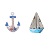 Maxbell 2Pcs Mediterranean Nautical Tropical Fishing Net Sailing Decor Ornament