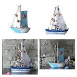 Maxbell 2Pcs Mediterranean Nautical Tropical Sailing Ship Boat Model Welcome Abroad