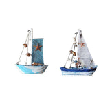Maxbell 2Pcs Mediterranean Nautical Tropical Sailing Ship Boat Model Welcome Abroad