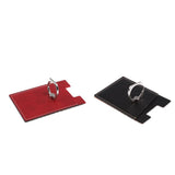 Maxbell 2 Pcs PU Leather Cell Phone Card Holder with Ring Stand Sticker Adhesive