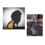 Maxbell 2 Set Cat Tiger Lion DIY 5D Diamond Painting Embroidery Cross Stitch Kit