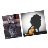 Maxbell 2 Set Cat Tiger Lion DIY 5D Diamond Painting Embroidery Cross Stitch Kit