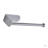 Maxbell 2pcs Stainless Steel Hanger Clip Organizer Paper Tissue Holder Stand