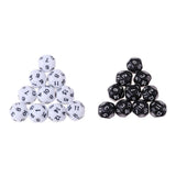 Maxbell 20pcs 16 Sided D16 14mm Acrylic Opaque Dices for Role Playing Game RPG Dice