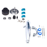 Maxbell 14T Gear Flywheel Assembly Bearing Clutch+Exhaust Pipe Tubing for 1/8 RC Car