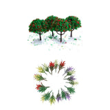 Maxbell 1/100 Scale Model Trees with Flowers and Model Ground Cover Flowering Plants