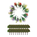 Maxbell 1/100 Scale Model Trees with Flowers and Model Ground Cover Flowering Plants