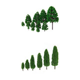 Maxbell 18 Pcs Model Cypress Trees and Model Landscape Trees DIY Layout Accessories