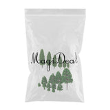 Maxbell 18 Pcs Model Cypress Trees and Model Landscape Trees DIY Layout Accessories