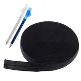 Maxbell 10 Meters Elastic Band Sewing Trims 15mm Width + 2Pcs Tailor Chalk Pencil